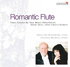 CD album cover 'Romantic Flute' (GEN 85517) with Elisaveta Blumina, Hans-Udo Heinzmann