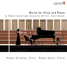 CD album cover 'Werke für Viola und Klavier' (GEN 04042) with Özgür Aydin, Naoko Shimizu