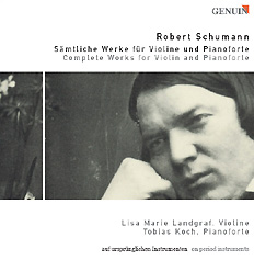 CD album cover 'Robert Schumann' (GEN 04043) with Tobias Koch, Lisa Marie Landgraf