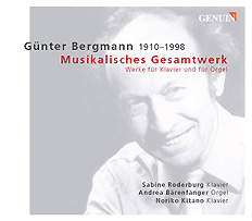 CD album cover 'Günter Bergmann: Musikalisches Gesamtwerk' (GEN 03011) with Andrea Bärenfänger, Noriko Kitano ...