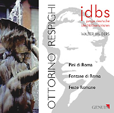 CD album cover 'Ottorino Respighi' (GMP 020107-1) with Walter Hilgers, Junge Deutsche Blechbläsersolisten (JDBS)