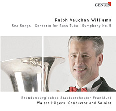 CD album cover 'Ralph Vaughan Williams' (GEN 86064) with Brandenburgisches Staatsorchester Frankfurt, Walter Hilgers