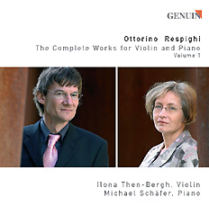 CD album cover 'Ottorino Respighi' (GEN 86063) with Michael Schäfer, Ilona Then-Bergh