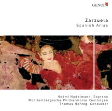 CD album cover 'Zarzuela' (GEN 86071) with Württembergische Philharmonie Reutlingen, Noëmi Nadelmann