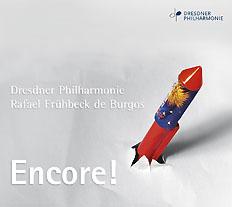 CD album cover 'Encore!' (GEN 87081) with Rafael Frühbeck de Burgos, Dresdner Philharmonie