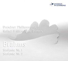 CD album cover 'Brahms' (GEN 87100) with Rafael Frühbeck de Burgos, Dresdner Philharmonie