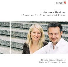 CD album cover 'Johannes Brahms' (GEN 88113) with Stefano Vismara, Nicole  Kern