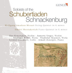 CD album cover 'Solisten der Schubertiaden Schnackenburg' (GEN 88526) with Annette Unger, Ilya Konovalov ...
