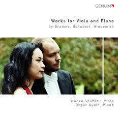 CD album cover 'Werke für Bratsche und Klavier' (GEN 10193) with Özgür Aydin, Naoko Shimizu