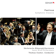 CD album cover 'Festivus' (GEN 11221) with Thomas Clamor, Sächsische Bläserphilharmonie