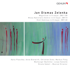 CD album cover 'Jan Dismas Zelenka' (GEN 11213) with L´arpa festante, Marburger Bachchor, Nicolo Sokoli ...