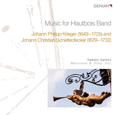 CD album cover 'Music for Hautbois Band' (GEN 12536) with Toutes Suites , Marianne Richert Pfau