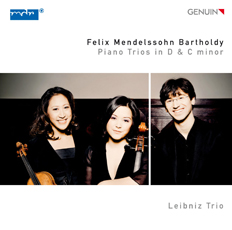 CD album cover 'Felix Mendelssohn' (GEN 12241) with Nicholas Rimmer, Leibniz Trio, Hwa-Won Pyun, Lena Wignjosaputro