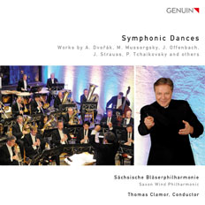 CD album cover 'Symphonic Dances' (GEN 14307) with Thomas Clamor, Sächsische Bläserphilharmonie