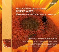 CD album cover 'Wolfgang Amadeus Mozart' (GEN 14319) with Felix Renggli, François Benda, Heinz Holliger ...