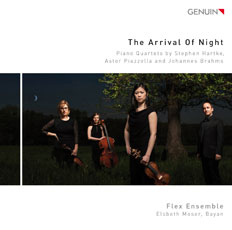 CD album cover 'The Arrival Of Night' (GEN 14325) with Elsbeth Moser, Flex Ensemble