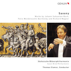 CD album cover 'Saxony' (GEN 15333) with Thomas Clamor, Sächsische Bläserphilharmonie