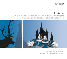 CD album cover 'Pictures' (GEN 15340) with Christoph Eß, german hornsound, Carsten Duffin, Ralph Ficker ...