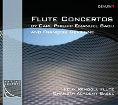 CD album cover 'Flute Concertos' (GEN 15338) with Felix Renggli, Chamber Academy Basel, Brian Dean