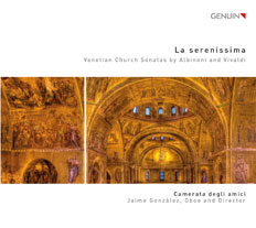 CD album cover 'La serenissima' (GEN 15332) with Jaime González, Thomas C. Boysen, Pietro Corna, Juris Teichmanis ...