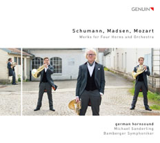 CD album cover 'Schumann, Madsen, Mozart' (GEN 15370) with Michael Sanderling, Christoph Eß ...