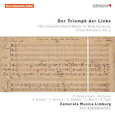 CD album cover 'Der Triumph der Liebe' (GEN 16410) with Camerata Musica Limburg, Jan Schumacher ...