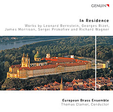 CD album cover 'In Residence' (GEN 16427) with Thomas Clamor, European Brass Ensemble