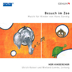 CD album cover 'Besuch im Zoo' (GEN 16442) with MDR-Kinderchor, Wieland Lemke, Ulrich Kaiser ...