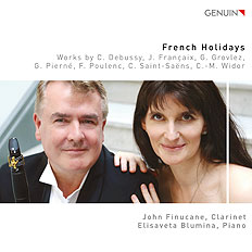 CD album cover 'French Holidays' (GEN 17451) with Elisaveta Blumina, John Finucane
