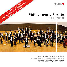 CD album cover 'Philharmonic Profile' (GEN 18630) with Thomas Clamor, Sächsische Bläserphilharmonie