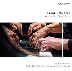 CD album cover 'Franz Schubert' (GEN 19649) with Babette Hierholzer, Duo Lontano, Jürgen Appell