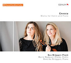 CD album cover 'Enescu' (GEN 19642) with Henrike Brüggen, Marie Radauer-Plank