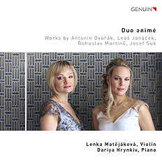 CD album cover 'Duo animé' (GEN 19671) with Dariya Hrynkiv, Lenka Matejáková