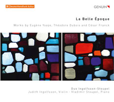 CD album cover 'La Belle Époque ' (GEN 19674) with Judith Ingolfsson, Duo Ingolfsson-Stoupel