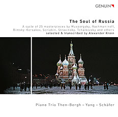 CD album cover 'The Soul of Russia' (GEN 21727) with Michael Schäfer, Ilona Then-Bergh, Wen-Sinn Yang