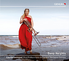 CD album cover 'Deep Heights' (GEN 22774) with Lisa Hochwimmer, Benjamin Reiners, Philharmonisches Orchester Kiel 