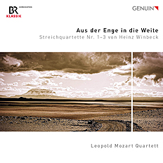 CD album cover 'Aus der Enge in die Weite' (GEN 22779) with Heinz Thaddäus Winbeck, Leopold Mozart Quartett