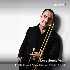 CD album cover 'Love Songs, Vol. 1' (GEN 22795d) with Zita Mikijanska, Ercole Nisini, Tobias Schade