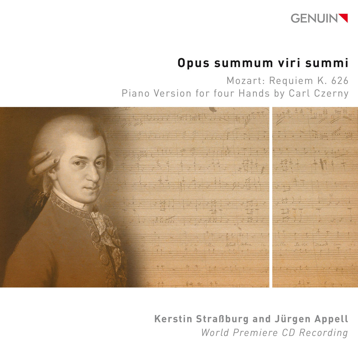 CD album cover 'Opus summum viri summi' (GEN 24869) with Jürgen Appell, Kerstin Straßburg