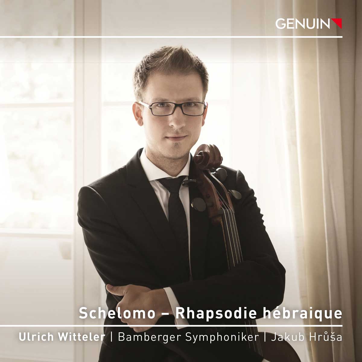 CD album cover 'Schelomo – Rhapsodie hébraique' (GEN 23843d) with Bamberger Symphoniker – Bayerische Staatsphil ...