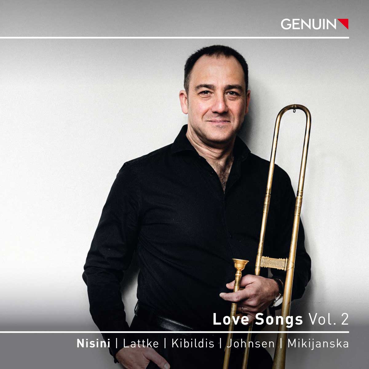 CD album cover 'Love Songs, Vol. 2' (GEN 23851d) with Zita Mikijanska, Ercole Nisini, Wolfram Lattke ...