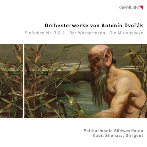 CD album cover 'Orchesterwerke von Antonín Dvorák' (GEN 24853) with Nabil Shehata, Philharmonie Südwestfalen