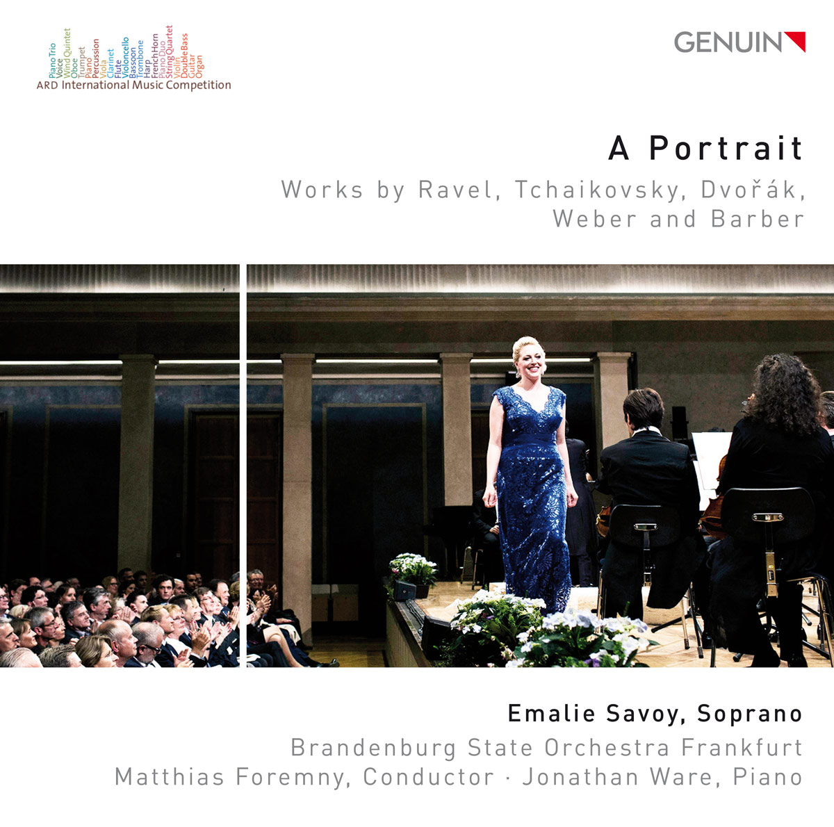 CD album cover 'A Portrait' (GEN 16436) with Brandenburgisches Staatsorchester Frankfurt, Emalie Savoy ...