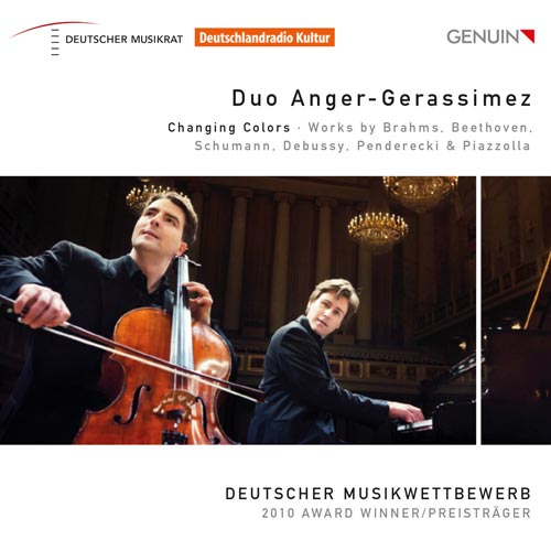 CD album cover 'Duo Anger-Gerassimez' (GEN 12235) with Norbert Anger, Nicolai Gerassimez