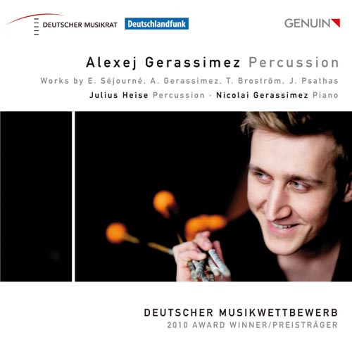 CD album cover 'Alexej Gerassimez - Percussion' (GEN 12243) with Nicolai Gerassimez, Alexej Gerassimez, Julius Heise