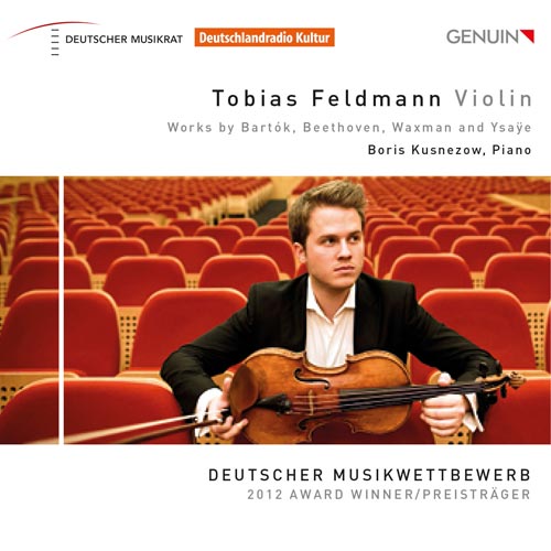 CD album cover 'Tobias Feldmann – Violine' (GEN 14316) with Boris Kusnezow, Tobias Feldmann