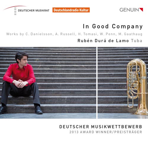 CD album cover 'In Good Company / Rubén Durá de Lamo - Tuba' (GEN 15336) with Trombone Unit Hannover ...