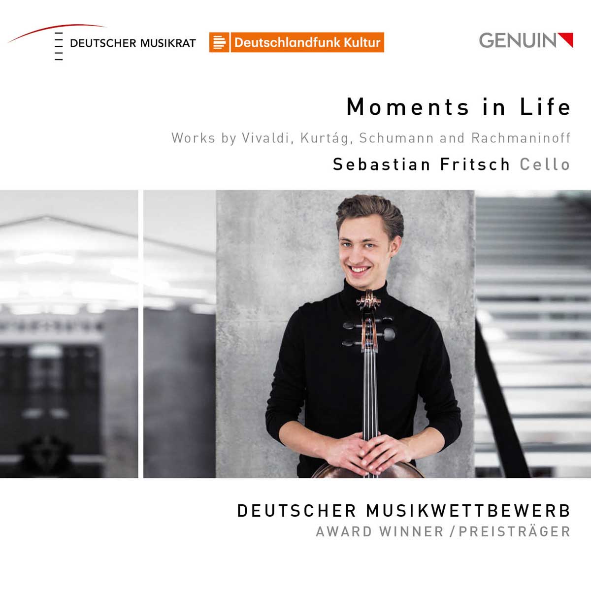 CD album cover 'Moments in Life' (GEN 20712) with Oliver Triendl, Sebastian Fritsch, Olga Watts, Lisa Neßling