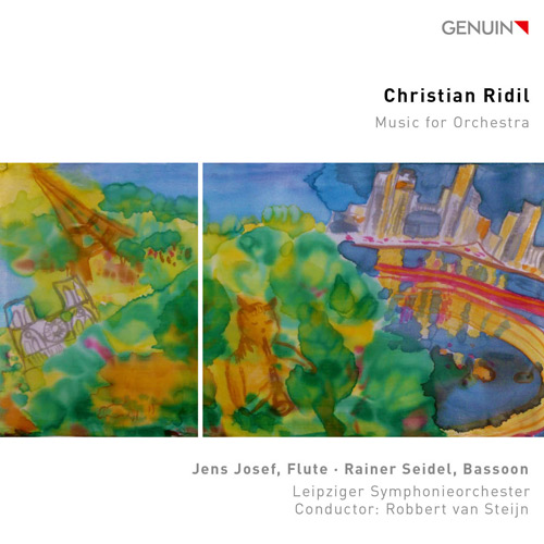 CD album cover 'Christian Ridil' (GEN 24903) with Leipziger Symphonieorchester, Christian Ridil, Robbert van Steijn ...
