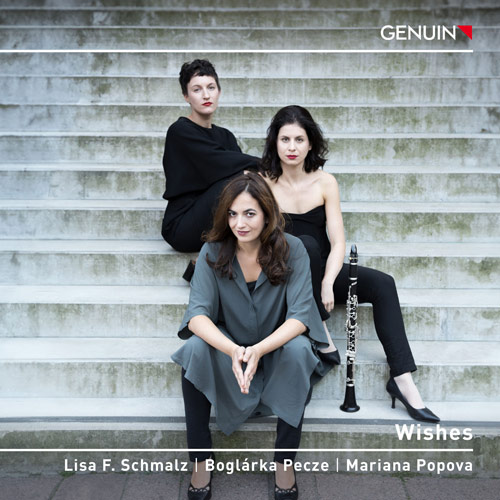 CD album cover 'Wishes' (GEN 25885d) with Boglárka Pecze, Mariana Popova, Lisa Florentine Schmalz